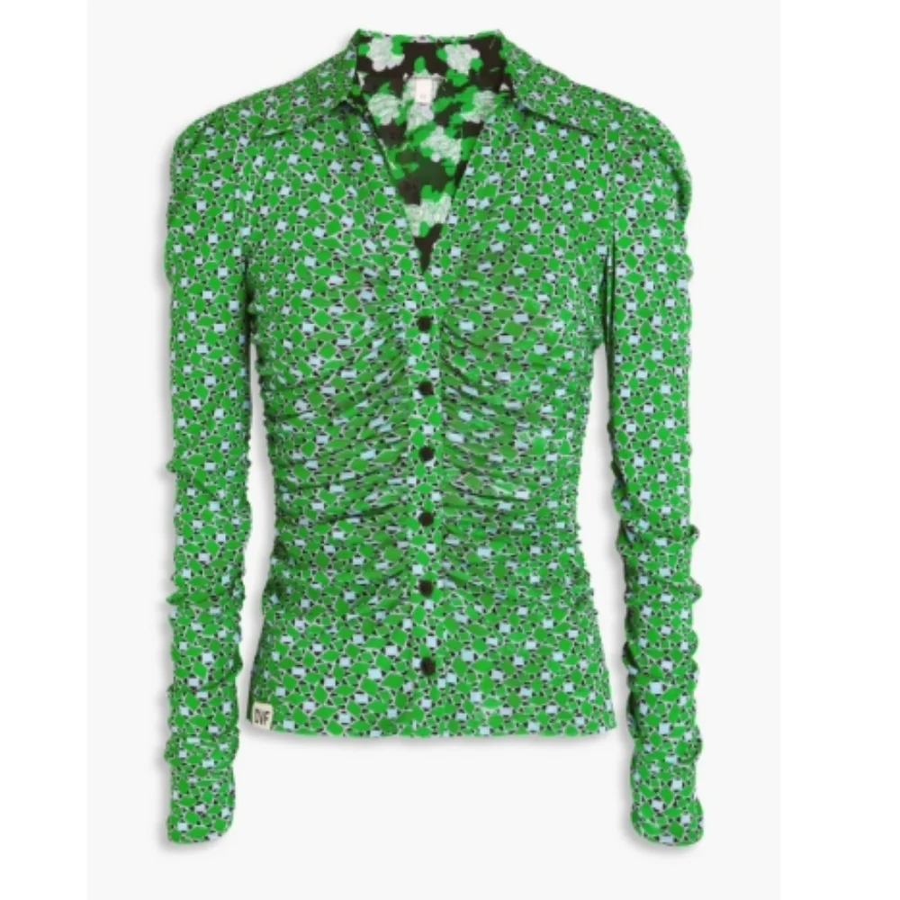 DVF Reversible Ruched Top - Picture 2 of 6